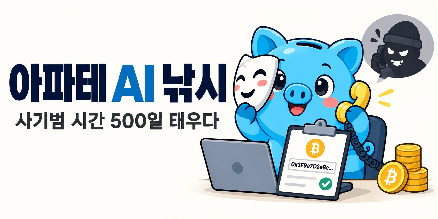 머니피셜 마스코트가 고단 적층 웨이퍼의 휨 문제, 글래스 캐리어의 지지 원리, 외주 세정 5만 장 확대, 내년 HBM4 비중 80% 전망을 4컷으로 설명합니다.