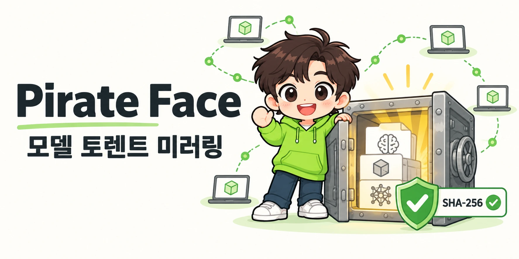 AI피셜 마스코트가 상급자 흉내와 잠적, 긍정적 보고의 함정, 한 단계 내려가는 처방, 매일의 작은 반복을 네 컷으로 설명합니다.